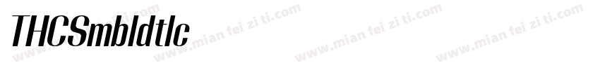 距更紗黑體 T HC Semibold Italic字体转换